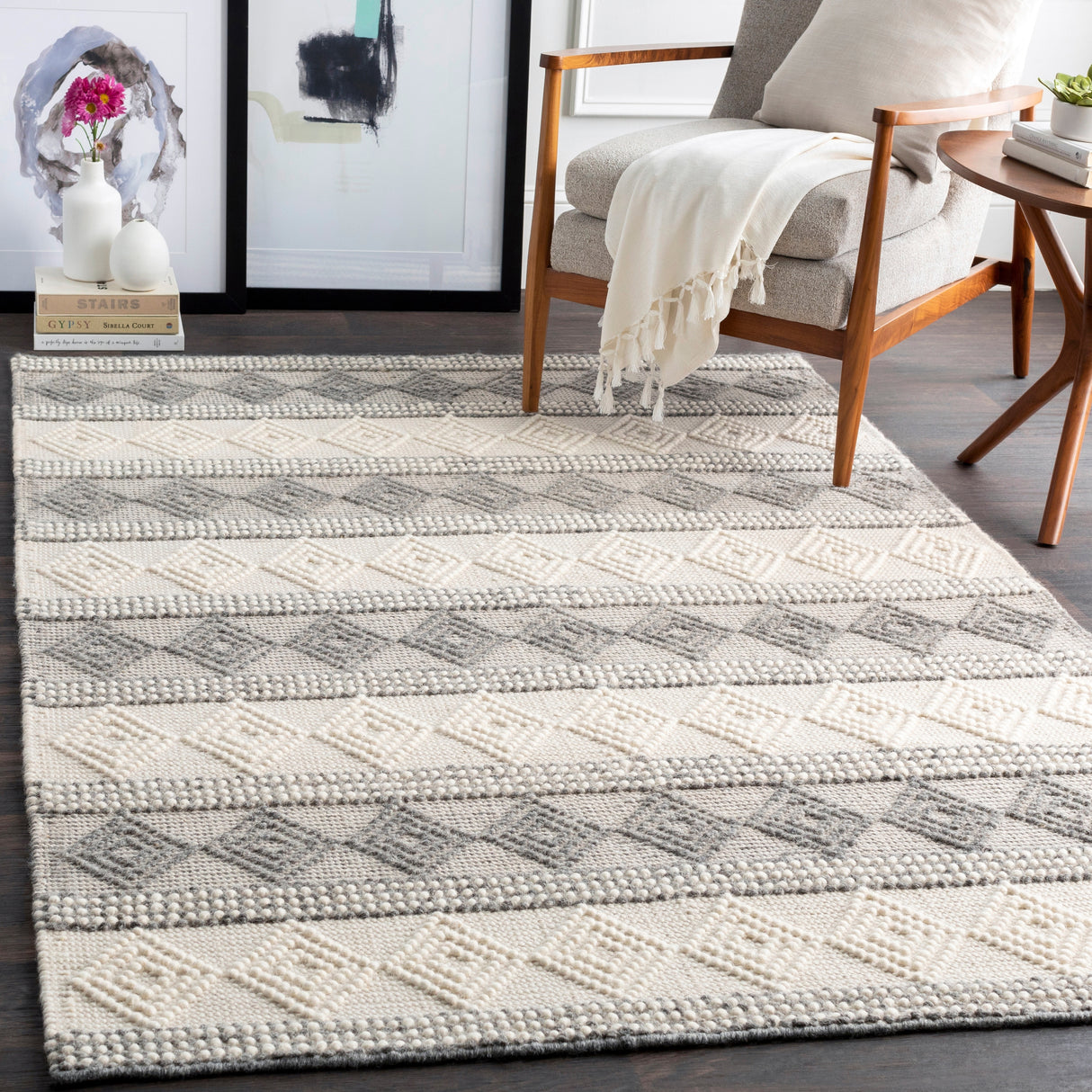 Livabliss Freya Handmade Modern Rustic Area Rug