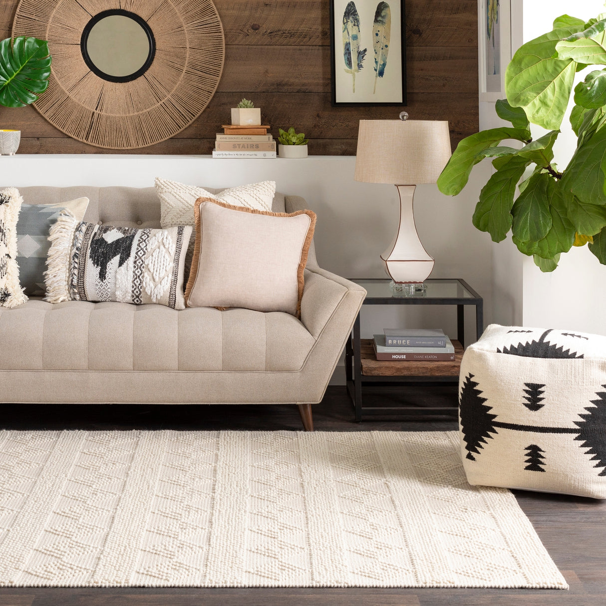 Livabliss Freya Handmade Modern Rustic Area Rug
