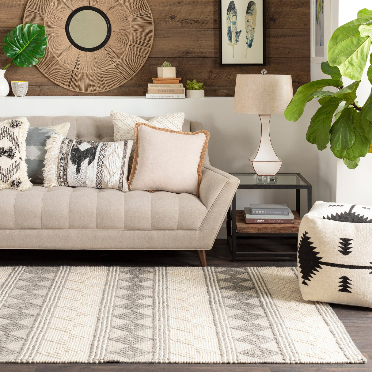 Livabliss Freya Handmade Modern Rustic Area Rug