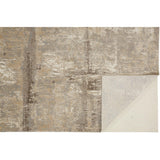 Frida Distressed Abstract Watercolor Accent Rug, Latte Tan/Gray