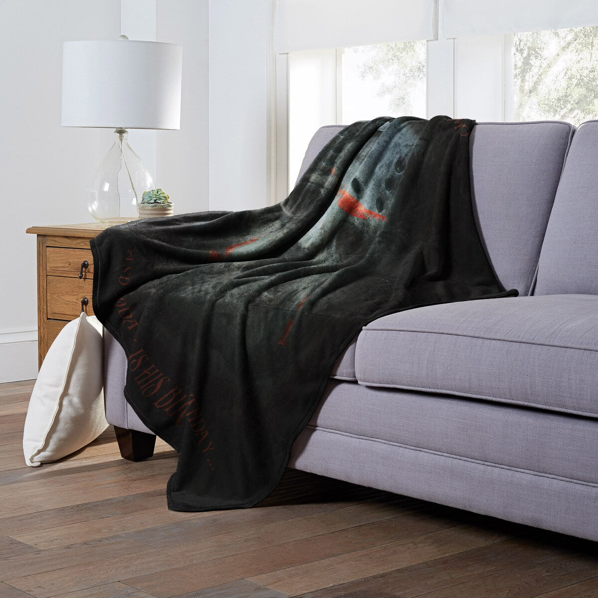 Warner Brothers Friday the 13th Today Is His Birthday Silk Touch Throw Blanket