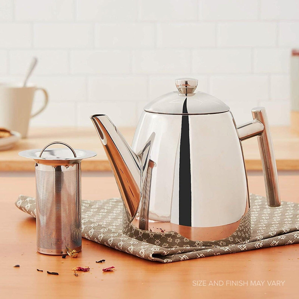 Frieling Primo mirror finish Teapot , Stainless Steel w/ Infuser