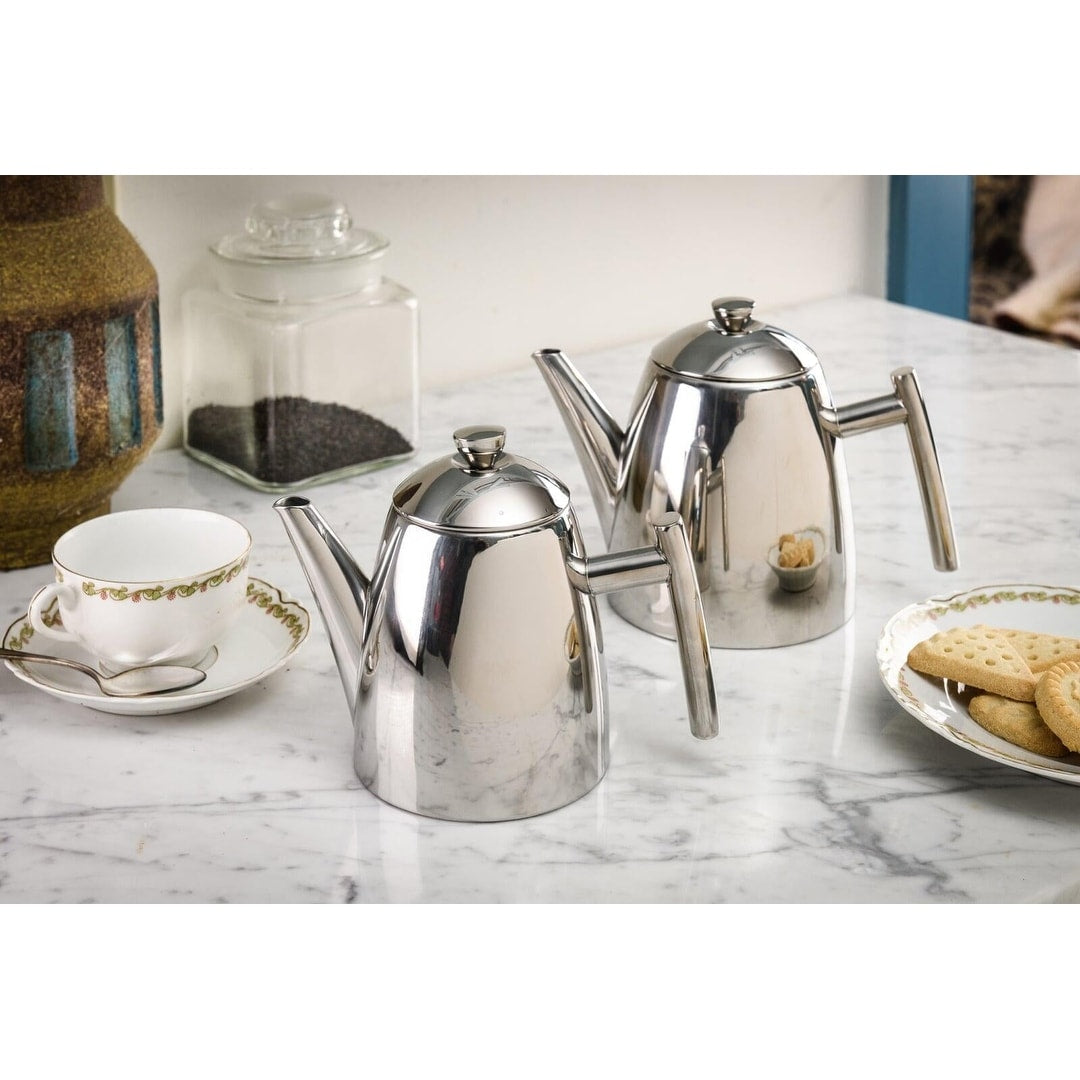 Frieling Primo mirror finish Teapot , Stainless Steel w/ Infuser