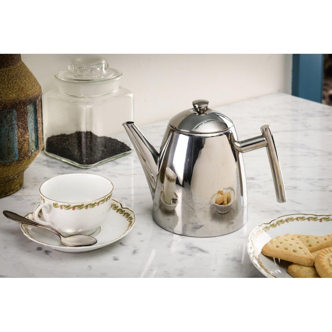 Frieling Primo mirror finish Teapot , Stainless Steel w/ Infuser