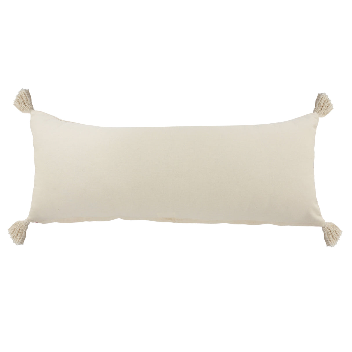 Sevita Fringe Festival Raspberry Color Block Throw Pillow