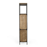 Fritsche Modern Industrial 15 Bottle Floor Wine Rack by Christopher Knight Home