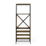 Fritsche Modern Industrial 15 Bottle Floor Wine Rack by Christopher Knight Home