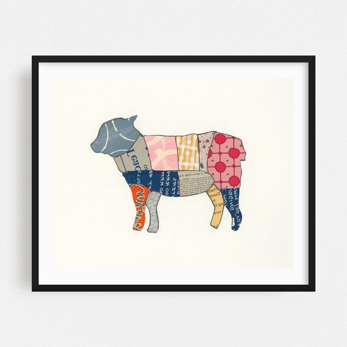From the Butcher IV Collage Animals Food Drink Lamb Art Print/Poster