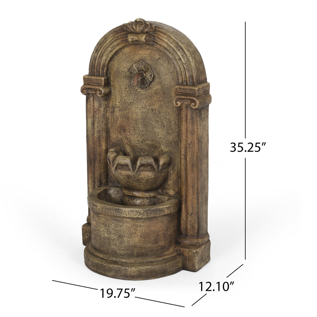 Frontage Outdoor Tier Single Spout Fountain Outdoor 2 by Christopher Knight Home
