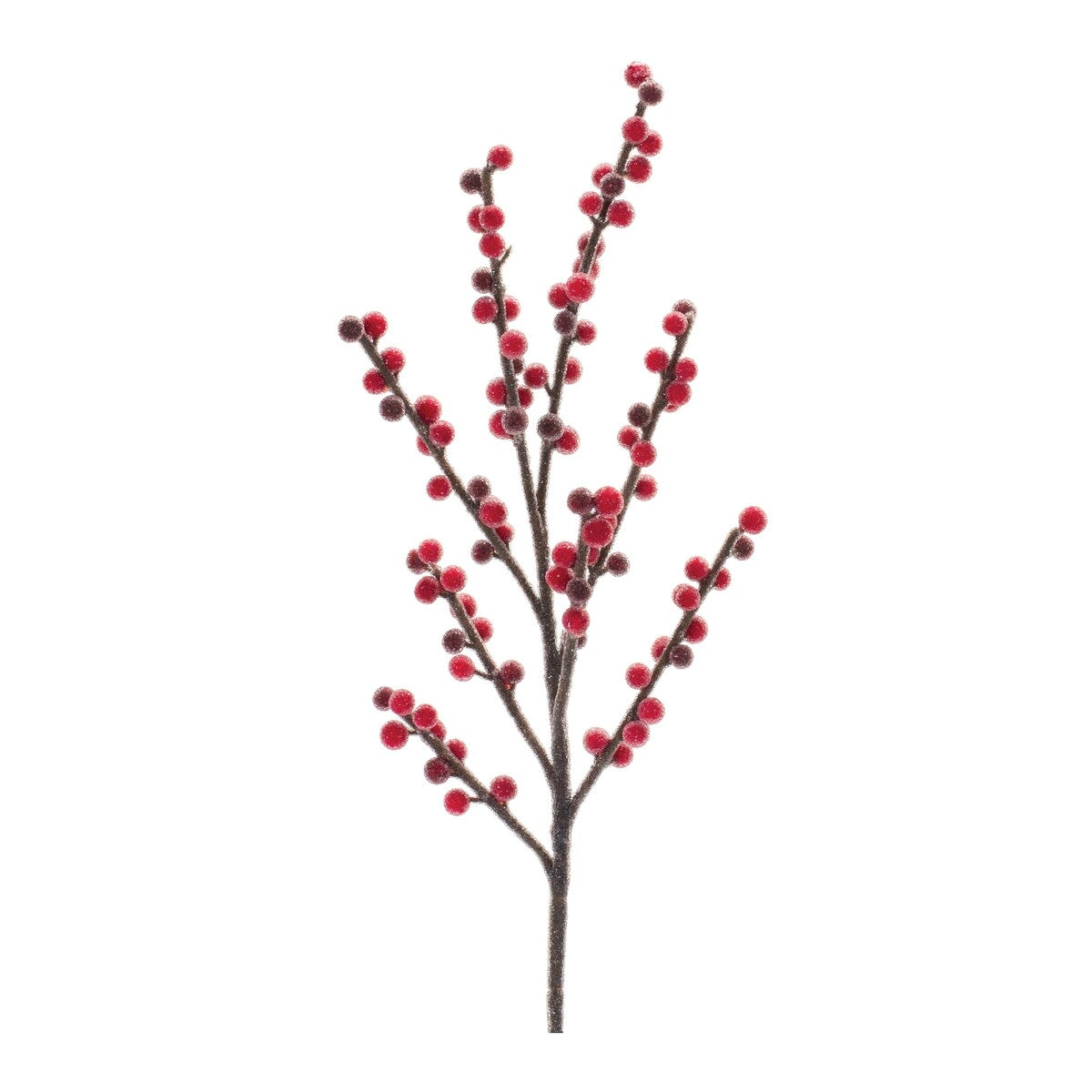 Frosted Berry Spray (Set of 6) - Red