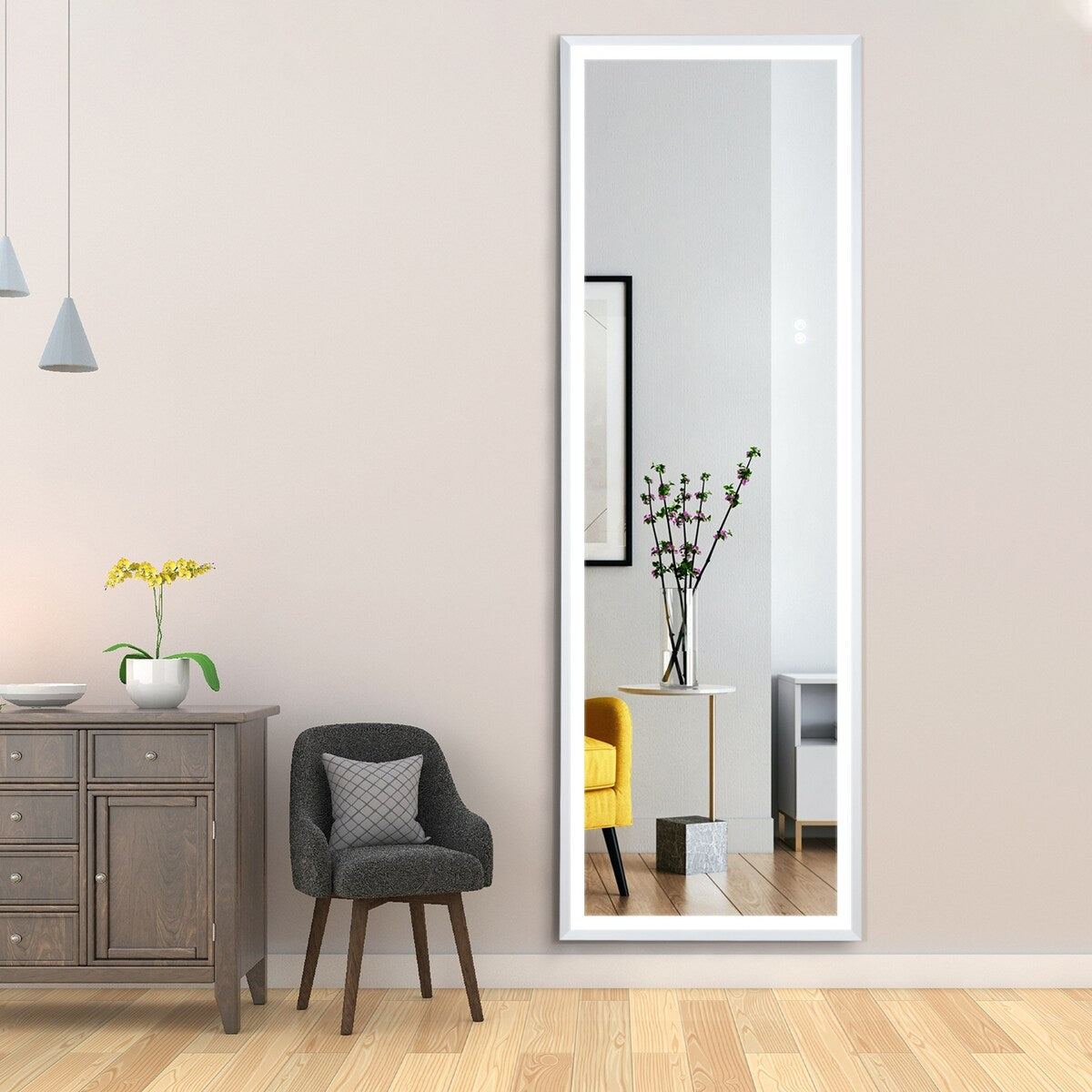 Full Body LED Mirror Luminous Bathroom Mirror Barber Shop Hotel