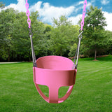 Swing-N-Slide Full Bucket Toddler Swing with Coated Chains