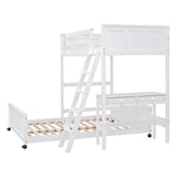 Full Bunk Bed with Desk