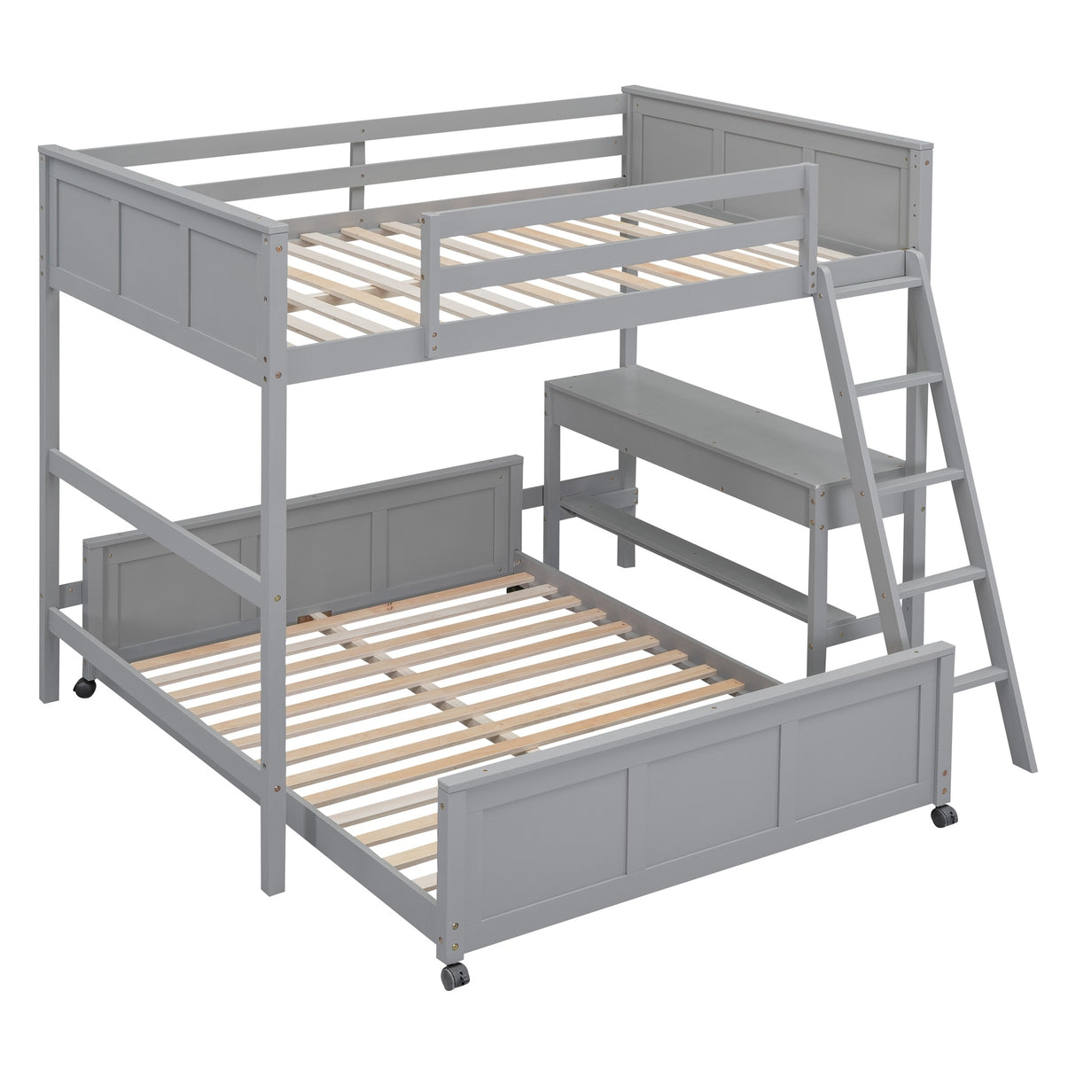 Full Bunk Bed with Desk