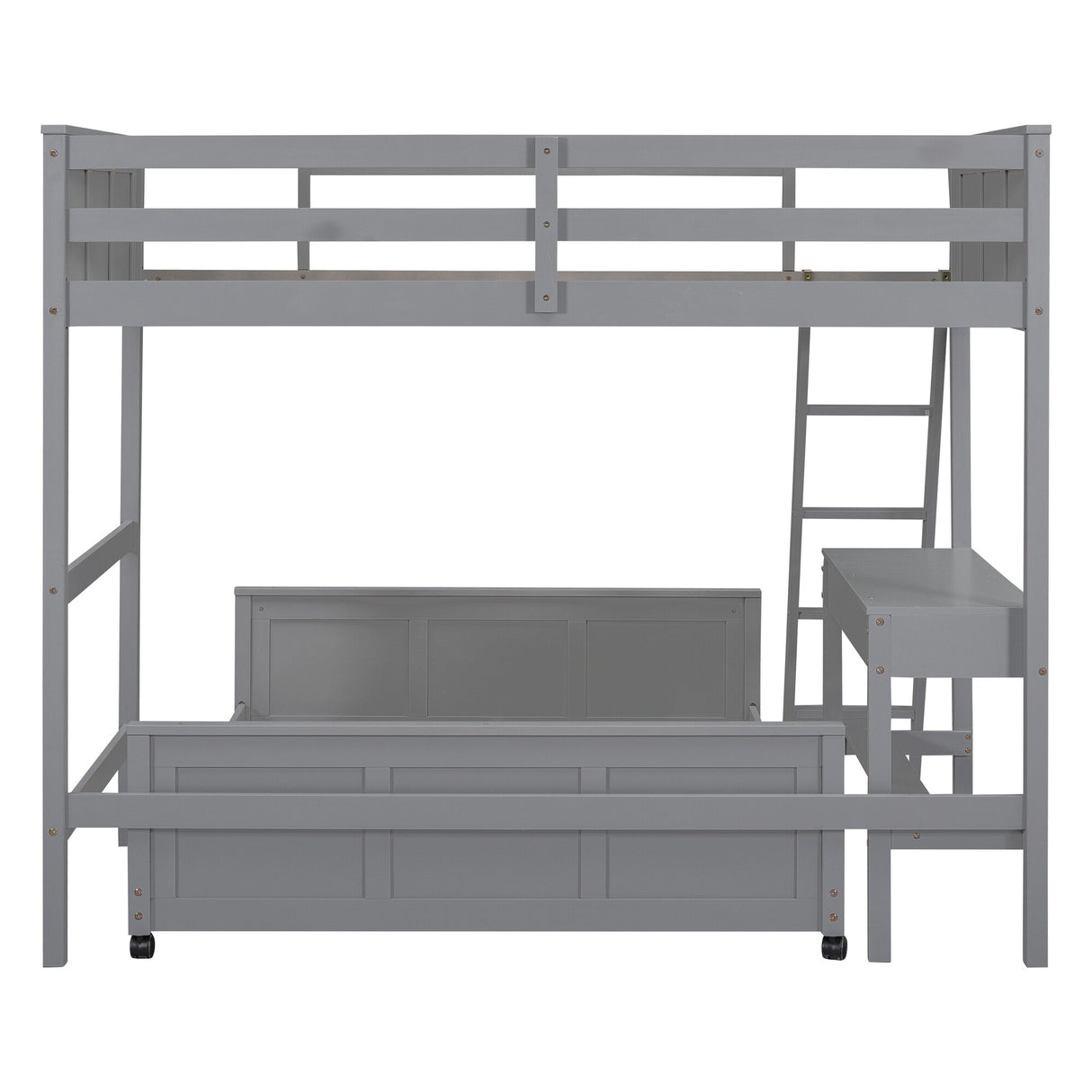 Full Bunk Bed with Desk