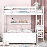 Full Bunk Bed with Desk
