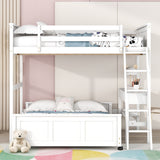Full Bunk Bed with Desk