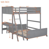 Full Bunk Bed with Desk