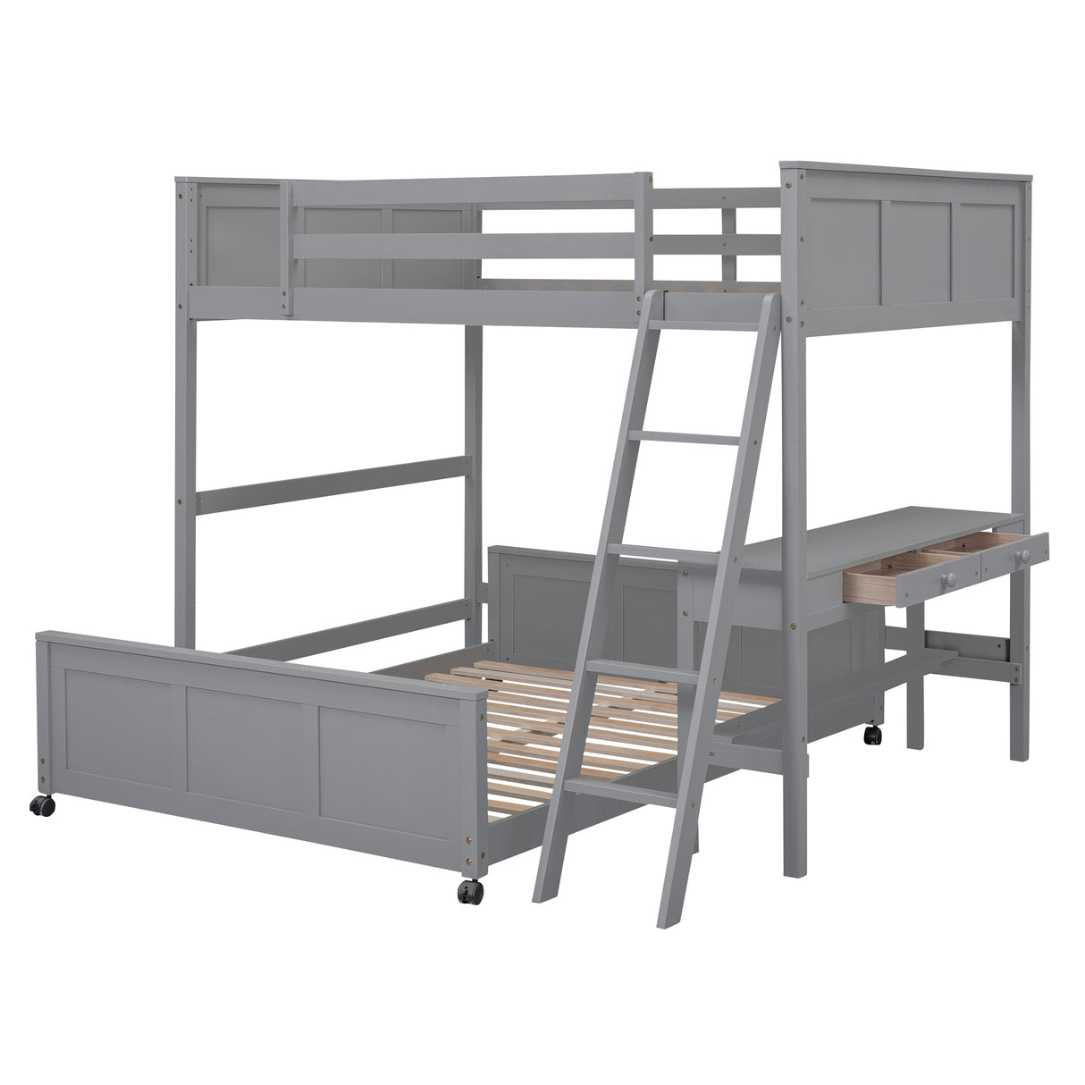 Full Bunk Bed with Desk