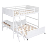 Full Bunk Bed with Desk
