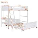 Full Bunk Bed with Desk