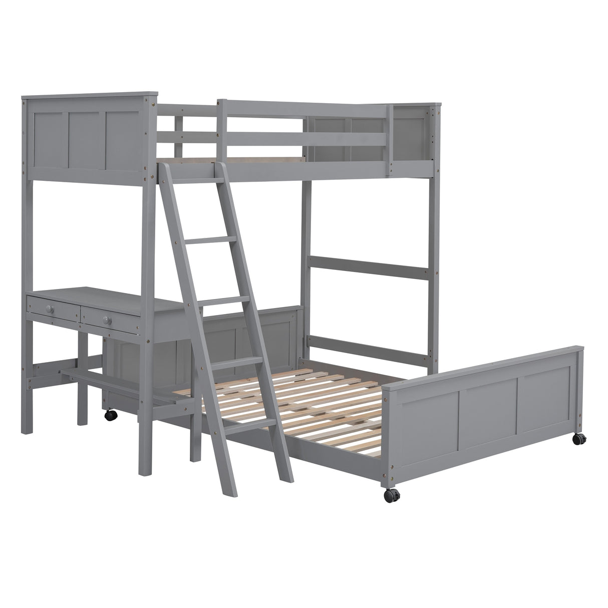 Full Bunk Bed with Desk