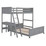 Full Bunk Bed with Desk