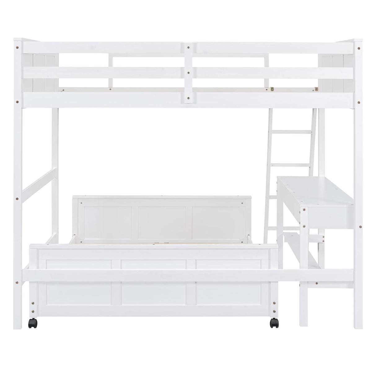 Full Bunk Bed with Desk