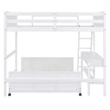 Full Bunk Bed with Desk