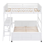 Full Bunk Bed with Desk
