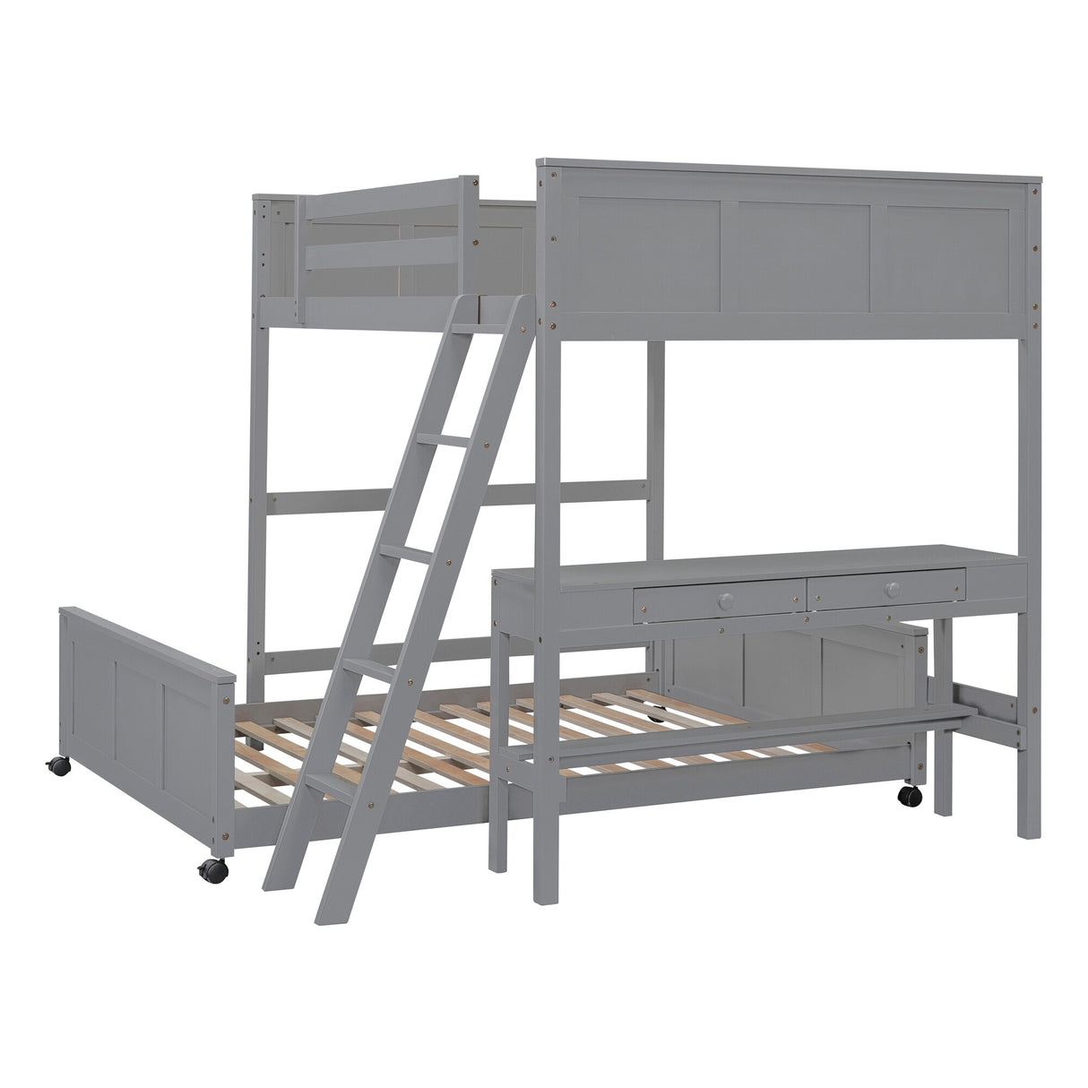 Full Bunk Bed with Desk