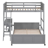 Full Bunk Bed with Desk