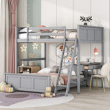 Full Bunk Bed with Desk
