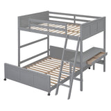 Full Bunk Bed with Desk