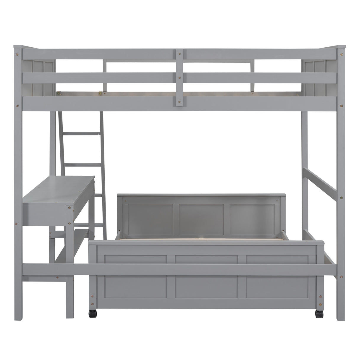 Full Bunk Bed with Desk