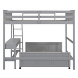 Full Bunk Bed with Desk