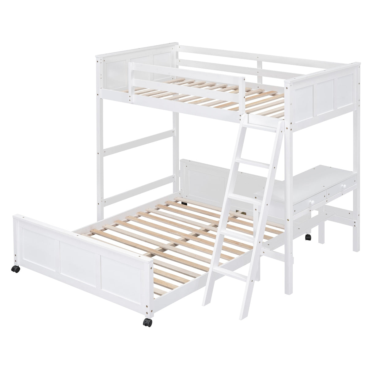 Full Bunk Bed with Desk