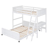Full Bunk Bed with Desk