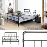 Nestfair Full Metal Frame Bed with Headboard and Footboard