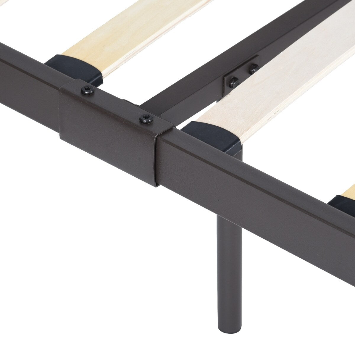 Nestfair Full Metal Frame Bed with Headboard and Footboard