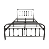Full Metal Platform Bed Frame with Headboard