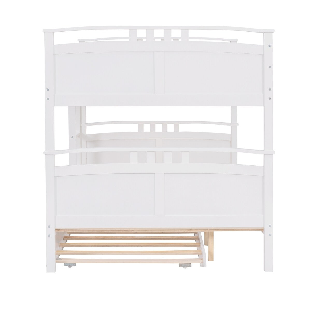 Full-Over-Full Bunk Bed with Twin size Trundle , Separable Bunk Bed for Bedroom