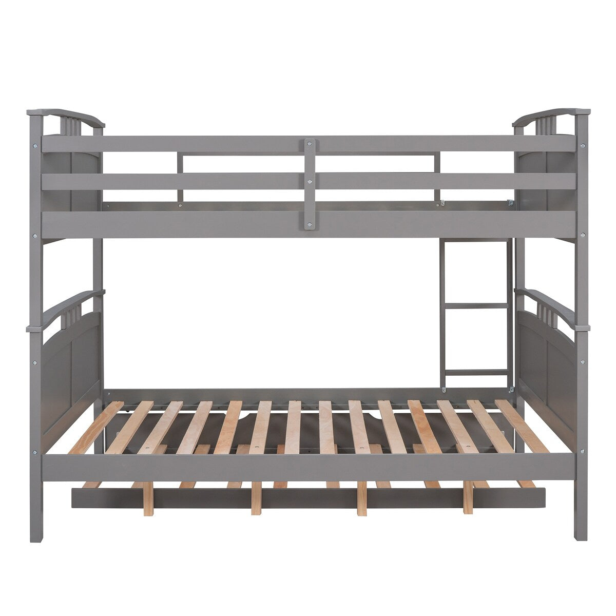 Full-Over-Full Bunk Bed with Twin size Trundle , Separable Bunk Bed for Bedroom