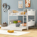 Full-Over-Full Bunk Bed with Twin size Trundle , Separable Bunk Bed for Bedroom