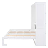 Full/Queen Size Wooden Murphy Bed Wall Bed
