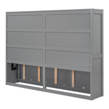 Full/Queen Size Wooden Murphy Bed Wall Bed