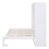Full/Queen Size Wooden Murphy Bed Wall Bed