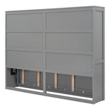 Full/Queen Size Wooden Murphy Bed Wall Bed