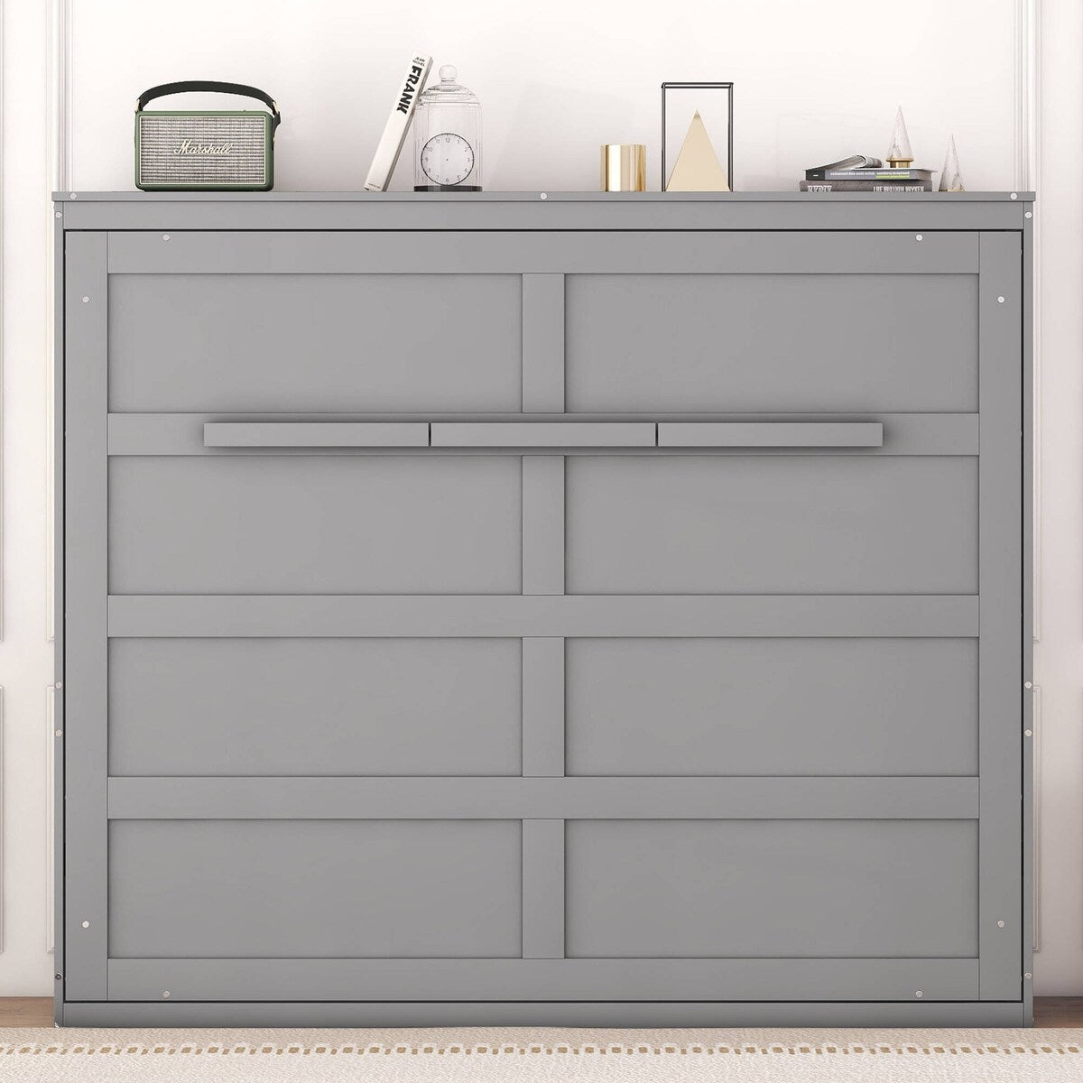 Full/Queen Size Wooden Murphy Bed Wall Bed