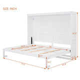 Full/Queen Size Wooden Murphy Bed Wall Bed